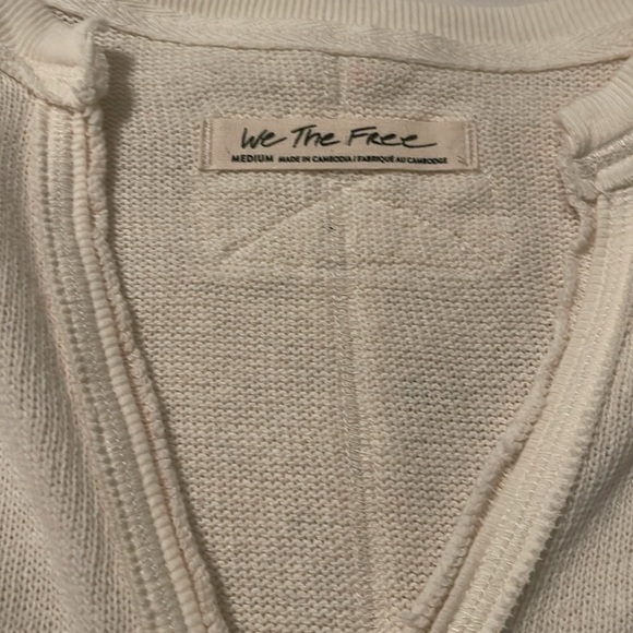 We the Free Faux Wrap Sweater/Top sz M - Picture 3 of 5